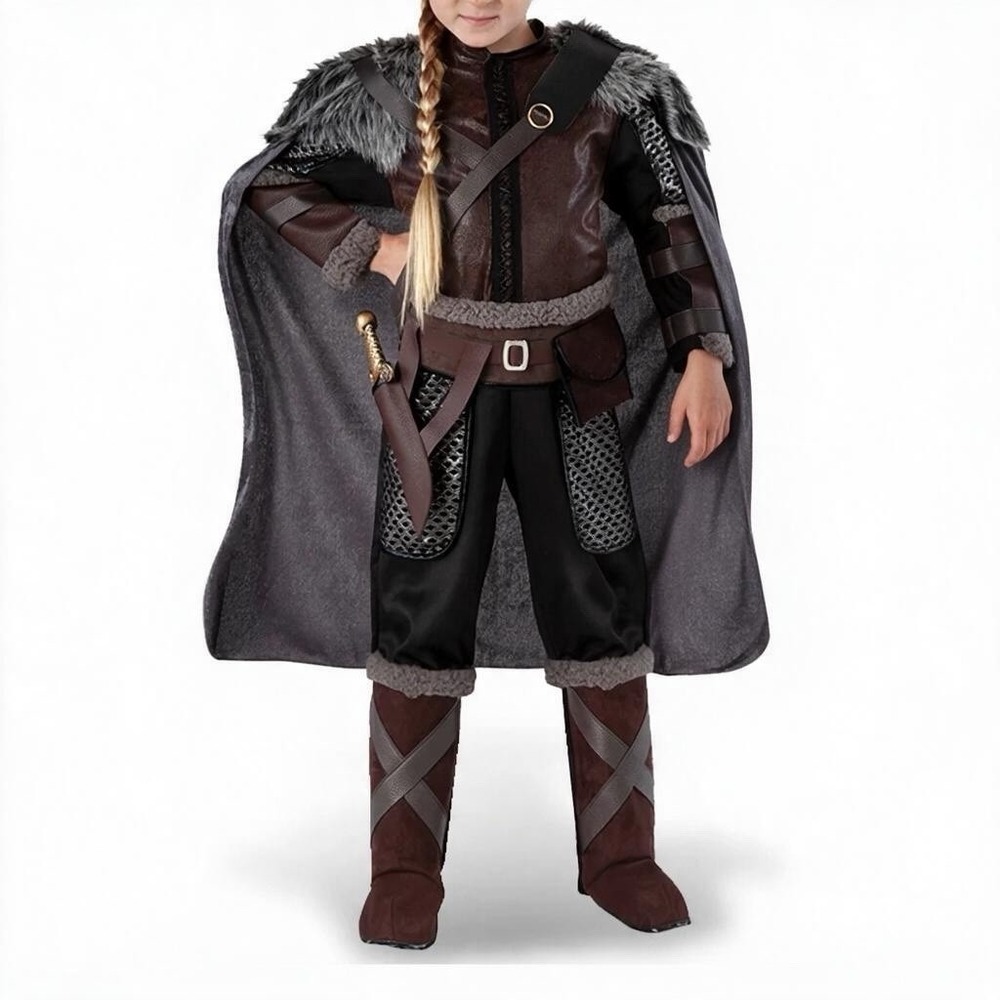 Teetot & Company Inc. Medieval Renaissance Warrior Viking Kids Costume Size 7/8